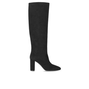 Via Roma 15 Black Suède Heeled High Boot - NWT